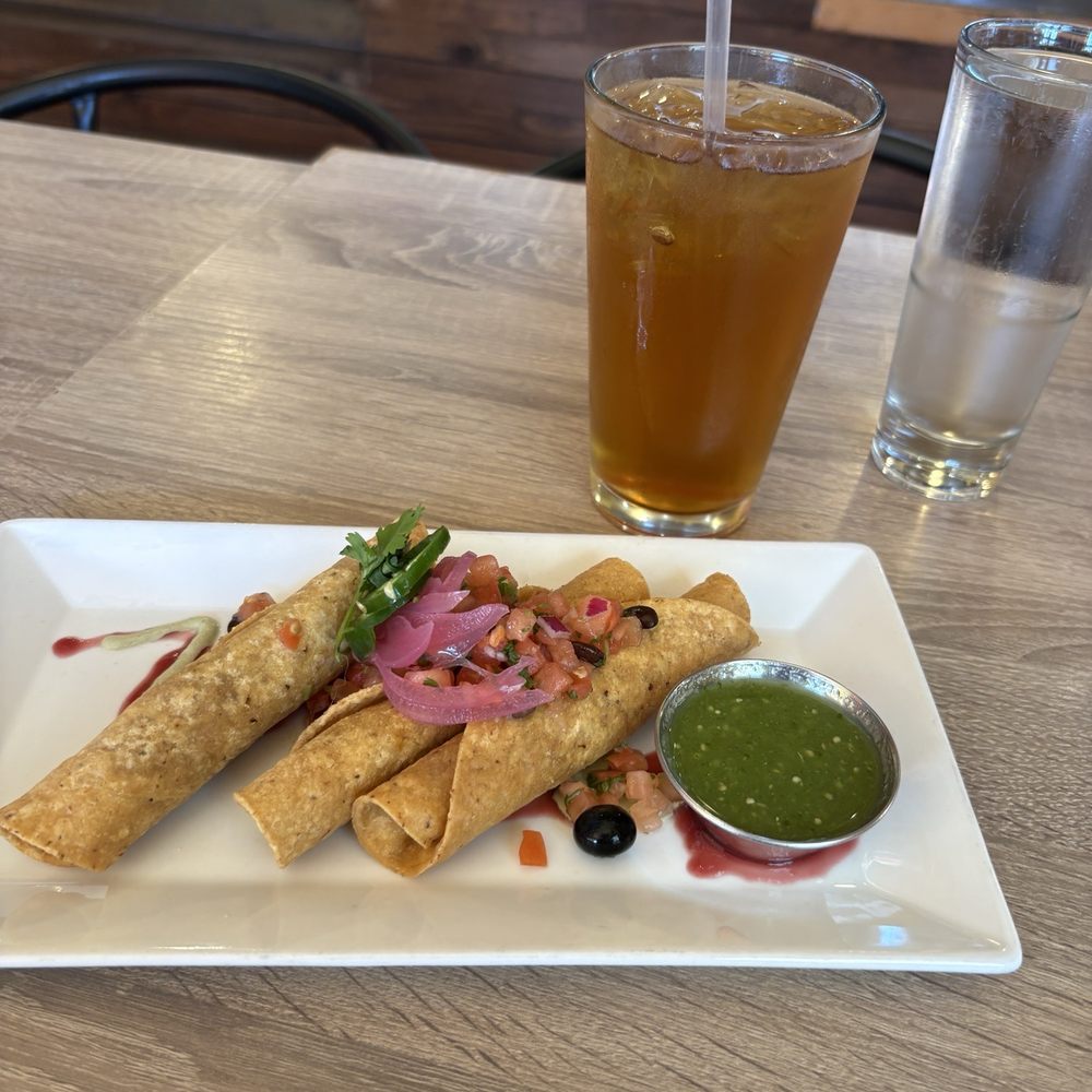 Wahpepah’s Kitchen - Sweet potato taquitos and corn silk tea - Salad Near Me - Oakland, California Wahpepah’s Kitchen - Sweet potato taquitos and corn silk tea - Salad Near Me - Oakland, California