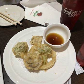 Mitsuba - Veggie Tempura Appetizer (we did eat some already) - Japanese Near Me - Ithaca, New York
