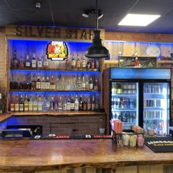 New back bar added about a year or less ago full bar minus draft beers