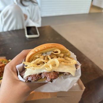 Shake Shack Long Beach - Truffle burger   Instagram: @hungrytamale - Burgers Near Me - Long Beach, California