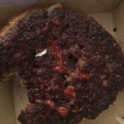 McDonald's - Burnt McDonald's quarter pounder no cheese