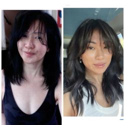 Modern Salon - Joe gave me the cut I wanted (inspo pic on the right)