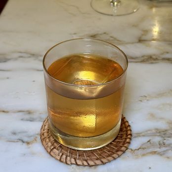 Quetzal - itanoni old fashioned - mezcal agua santa, gran centenario añejo, masa, cacao, canela, achiote, guajillo, arbol - Mexican Near Me - Toronto, Ontario