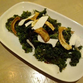 CRUSH American Grill - Kale Salad - Crispy Artichokes, Ricotta Salata, Warm Mushroom Vinaigrette - Lounges Near Me - Las Vegas, Nevada