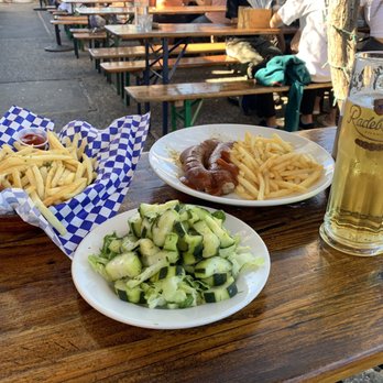 Speisekammer - Pommes Mit 3 Sossen, Currywurst, Dill-Cucumber - German Near Me - Alameda, California Speisekammer - Pommes Mit 3 Sossen, Currywurst, Dill-Cucumber - German Near Me - Alameda, California