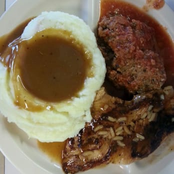Snappy's Cafe & Grill - 2 meat combo. Cafeteria style. - American Near Me - Katy, Texas Snappy's Cafe & Grill - 2 meat combo. Cafeteria style. - American Near Me - Katy, Texas
