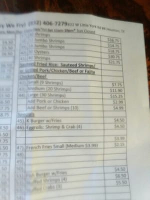 Menu photo 6 K Seafood Market Houston, TX Menu photo 6 K Seafood Market Houston, TX