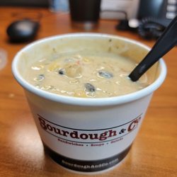 Sourdough & Co - Chicken and Poblano soup. Meh....