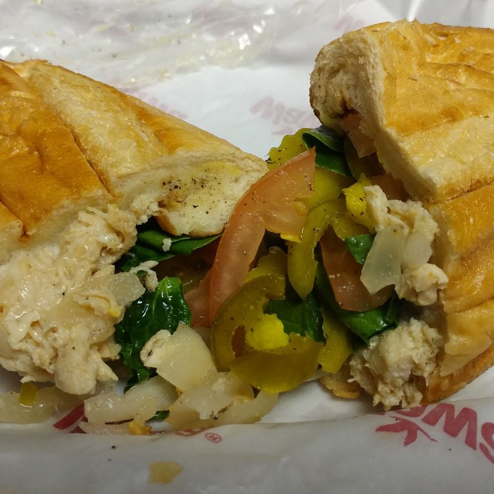 Wawa - Chicken cheese steak with the works. Lots of chicken. Filling and tasty! - Gas Stations Near Me - Sterling, Virginia Wawa - Chicken cheese steak with the works. Lots of chicken. Filling and tasty! - Gas Stations Near Me - Sterling, Virginia