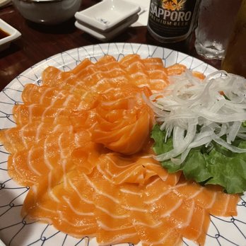 Shibui - Usu-Zukuri Sashimi (Salmon) - Japanese Near Me - Sunset, Florida