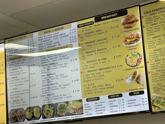 Menu photo 5 Sunrise Bagels Foothill Ranch, CA