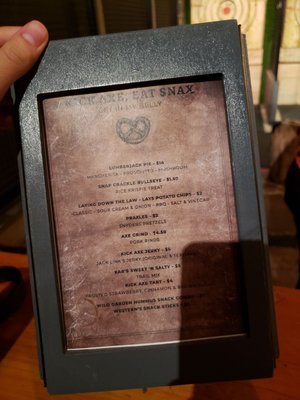 Menu photo 5 Kick Axe Throwing Brooklyn, NY