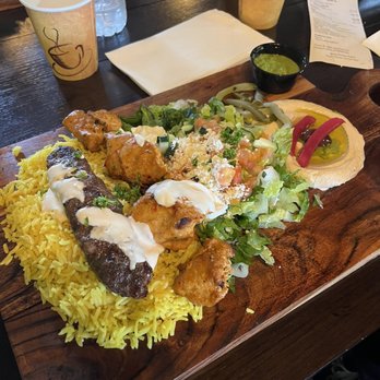 Shawarma Time - Mixed Kabob plate - Mediterranean Near Me - Seattle, Washington Shawarma Time - Mixed Kabob plate - Mediterranean Near Me - Seattle, Washington