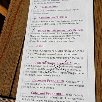 Stone Mountain Vineyards - White wine tasting menu - Dec 2020 - Wineries Near Me - Dyke, Virginia