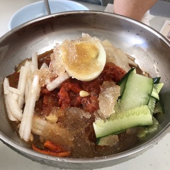 Choi's Poke - Nem myung. Cold spicy noodle. Or can be ordered not spicy. - Poke Near Me - Wahiawa, Hawaii Choi's Poke - Nem myung. Cold spicy noodle. Or can be ordered not spicy. - Poke Near Me - Wahiawa, Hawaii