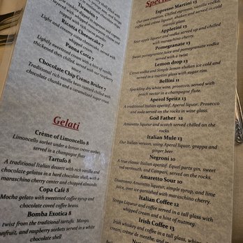 Amalfi Ristorante - Dessert menu - Italian Near Me - Roswell, Georgia