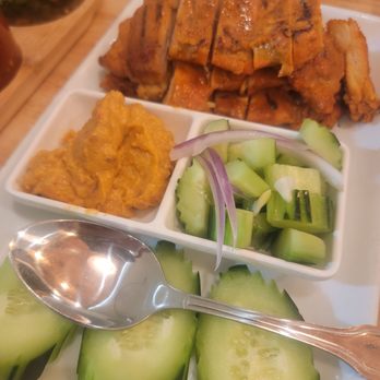 Basil & Co - The chicken satay dish was phenomenal, especially the peanut dipping sauce on its own. - Thai Near Me - Diamond Bar, California