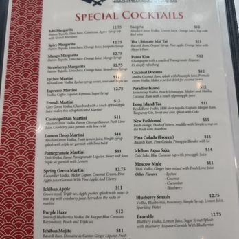 Ichiban - Drink menu - Sushi Bars Near Me - Katy, Texas