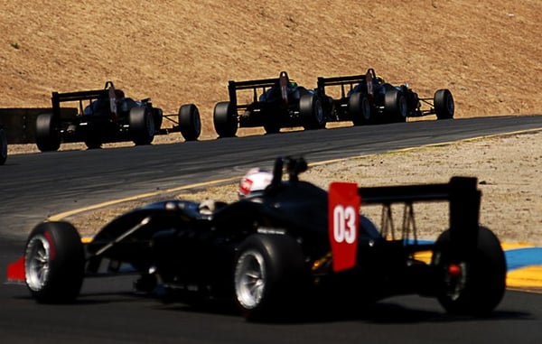 Photo of Simraceway Performance Driving Center - Sonoma, CA, US. On the track at Infineon Raceway with the new Jim Russell Racing Drivers School F3 cars