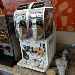 Chevron - Vegan coffee frappe,mochaccino froffee (blended frozen coffee)-clerk said it has non-dairy creamer but not always vegan-pending confirmation