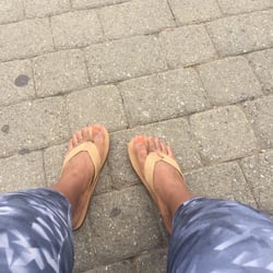 Shoes 'N' More - Bought a new pair of rainbow flip flips 'cause why not?