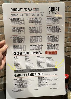 Menu photo 1 Crust Pizza Cibolo, TX Menu photo 1 Crust Pizza Cibolo, TX