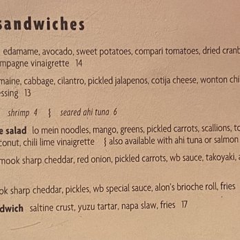 Whiskey Bird - Salads and sandwiches menu 1/12/22 - New American Near Me - Atlanta, Georgia Whiskey Bird - Salads and sandwiches menu 1/12/22 - New American Near Me - Atlanta, Georgia