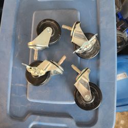 American Hills Moving - Wheels broken off a rolling cabinet