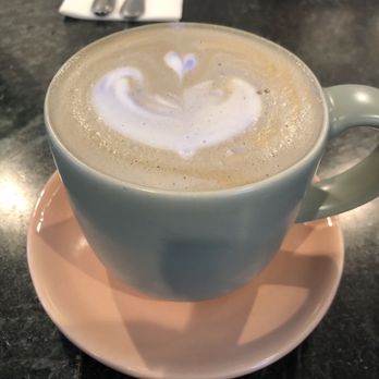 Kasama - Oh , Hot Yam Ube latte with coconut sap - Filipino Near Me - Chicago, Illinois