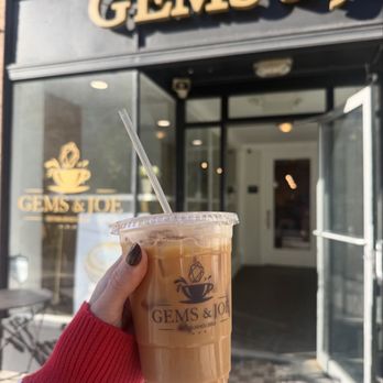 Gems & Joe - Iced Latte w/ Almond Milk + Homemade Maple - Coffee & Tea Near Me - Allentown, Pennsylvania Gems & Joe - Iced Latte w/ Almond Milk + Homemade Maple - Coffee & Tea Near Me - Allentown, Pennsylvania