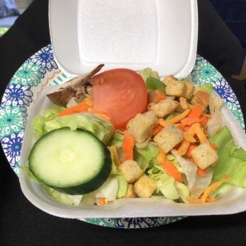 Burger Station - A small salad I also got two containers of ranch dressing. - Fast Food Near Me - Sacramento, California
