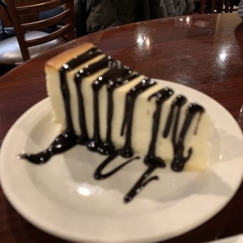 Olive On Main - Cheese cake with Chocolate drippings .. is that a right expression ?? - Mediterranean Near Me - Laurel, Maryland