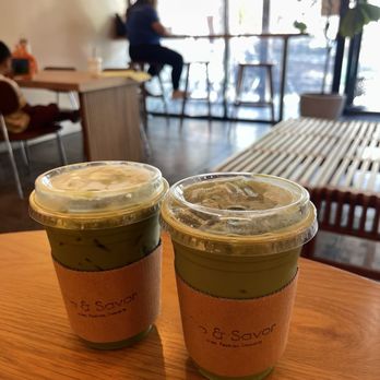 Sip & Savor - Iced Matcha Latte - Coffee & Tea Near Me - Fullerton, California