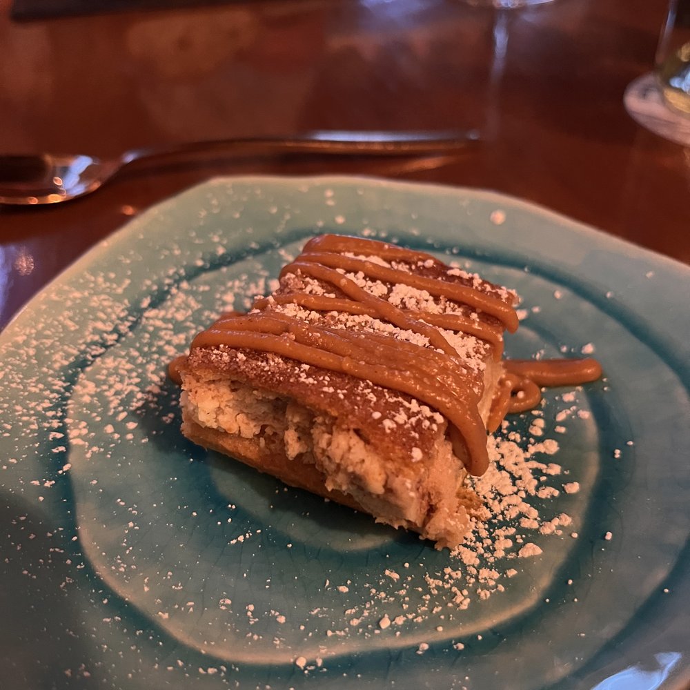 Little Pearl - fourth course: churro cheeseckae - New American Near Me - Key West, Florida