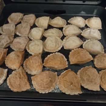 POC's Pierogi Market - Cooking pierogi's I bought after returning home - Polish Near Me - Richfield, Ohio POC's Pierogi Market - Cooking pierogi's I bought after returning home - Polish Near Me - Richfield, Ohio