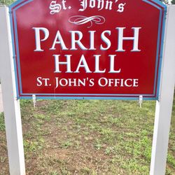 St John's Episcopal Church - Right across the street - always "coffee hour" & a snack after mass - great space for hall rentals!