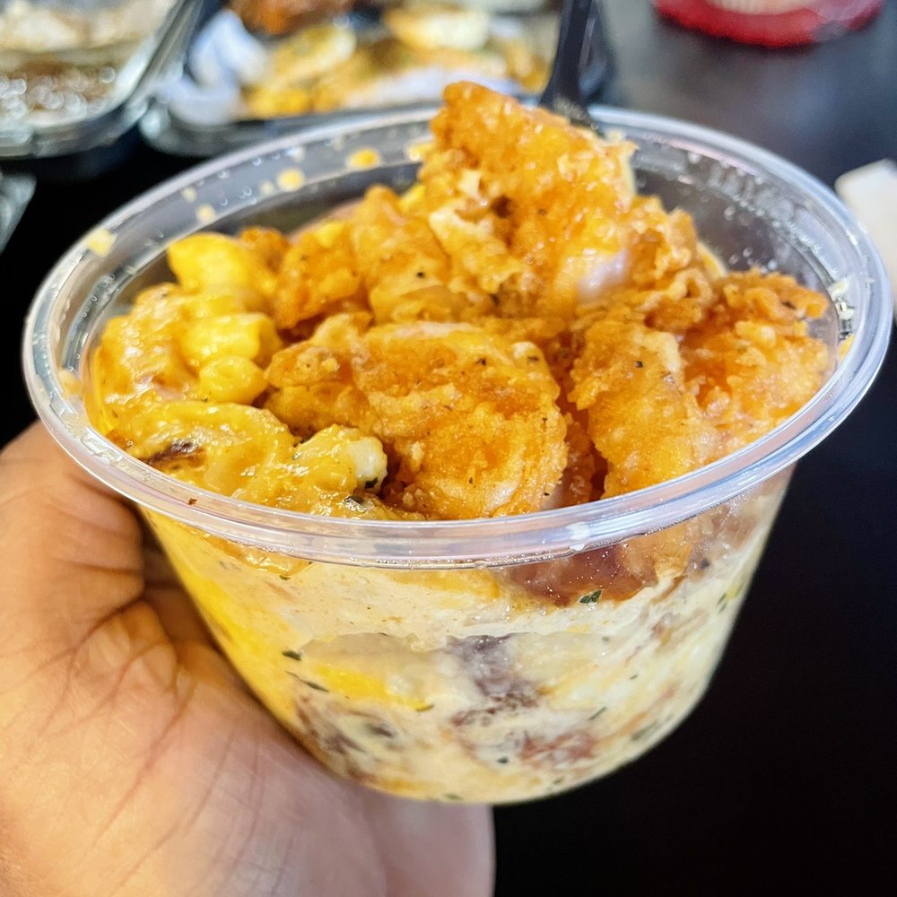 Ka'ribbean Fire - Fried Shrimp Mac n Cheese - Caribbean Near Me - La Plata, Maryland Ka'ribbean Fire - Fried Shrimp Mac n Cheese - Caribbean Near Me - La Plata, Maryland