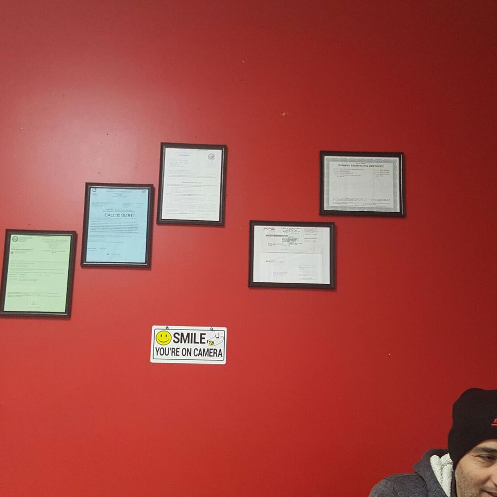 Sarkis and his mechanic licenses Sarkis and his mechanic licenses