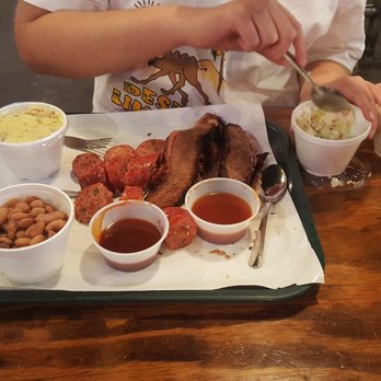 Hard Eight BBQ - Jalapeno Sausage and Extra Lean Beef Brisket. Delicious. - Barbeque Near Me - Stephenville, Texas