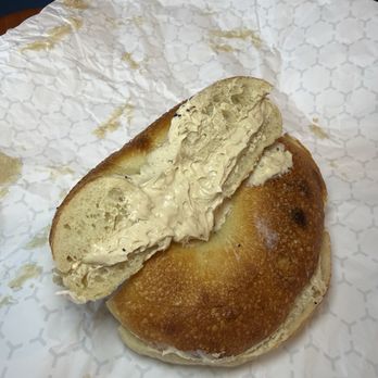 Sobo Bagels & Deli - Plain with brown cinnamon sugar cream cheese - Bagels Near Me - Carnegie, Pennsylvania