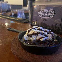 Murray's Steakhouse - Skillet brownie topped with ice cream!