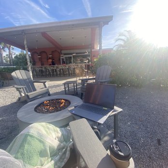 Pineapple Espresso - Outside fire pit setup - Coffee & Tea Near Me - St Petersburg, Florida Pineapple Espresso - Outside fire pit setup - Coffee & Tea Near Me - St Petersburg, Florida