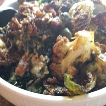 Legno Chicago - Brussel, cauliflower, caper, pancetta - Italian Near Me - Chicago, Illinois Legno Chicago - Brussel, cauliflower, caper, pancetta - Italian Near Me - Chicago, Illinois