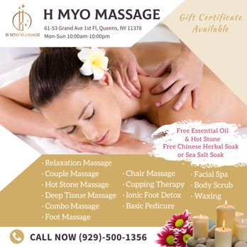 H Myo Massage - Walk-in & Appointment Welcome - Massage Near Me - New York, New York H Myo Massage - Walk-in & Appointment Welcome - Massage Near Me - New York, New York