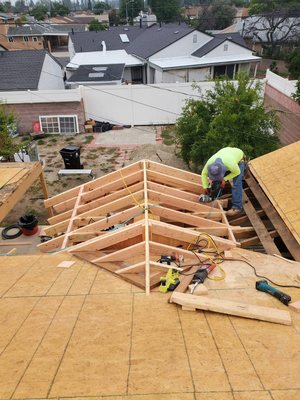 ADU Frame - This Frame Was On An ADU Project, This ADU We Started From Scratch To The Roof ADU Frame - This Frame Was On An ADU Project, This ADU We Started From Scratch To The Roof