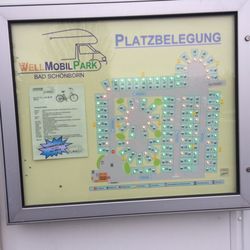 Wellmobilpark - Vorbildlich: Belegungsplan auf einen Blick