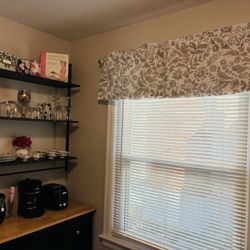 1SS Home Service - They installed this very heavy shelf, and curtain rod. They were fast, so nice, and cleaned up the sawdust for me.