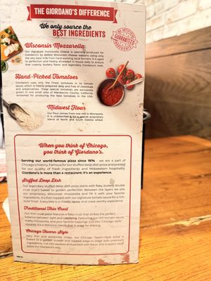 Menu photo 6 Giordano's Chicago, IL