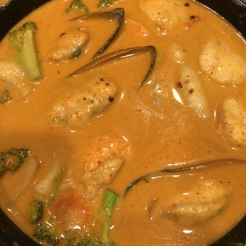 Takhrai Thai - seafood curry delight medium spice (tastes like a plain curry soup-no spice at all) - Thai Near Me - Poway, California Takhrai Thai - seafood curry delight medium spice (tastes like a plain curry soup-no spice at all) - Thai Near Me - Poway, California