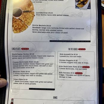 La Unica - Menu... - Mexican Near Me - San Antonio, Texas